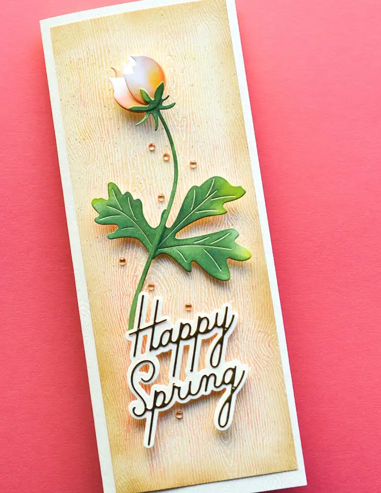 Anemone Цветущий анемон бабочка металлические Вырубные штампы Горячая фольга для