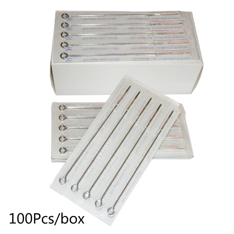 

100pack Tattoo Long Needles Standard Mixed Sterile Tattoo Needle Set for Tattoo Machine Accessories
