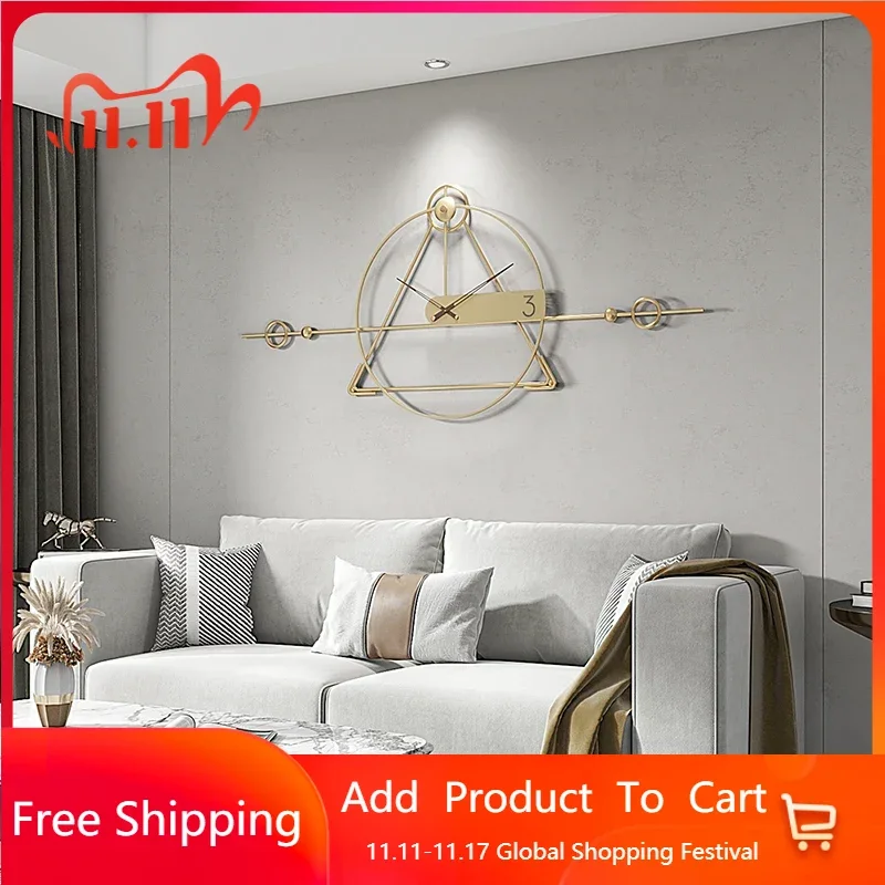 

Stylish Kitchen Large Wall Clock Decorative Luxury Decorative Wall Clock Modern Design Watches Relogio De Parede Home Decor