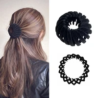 fashion women bun hair claw horsetail buckle hair clip bird nest expanding hair accessories female ponytail hair clips headwear