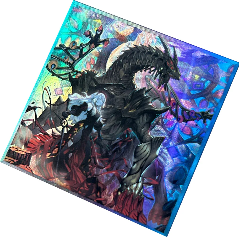 Цветная фольгированная текстура Yu-Gi-Oh сделай сам коллекционная карточка