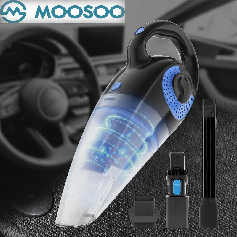 

[Flash Deal]MOOSOO Cordless Handheld Vacuum Portable Car Vacuum Cleaner for Home and Car[US Stock]