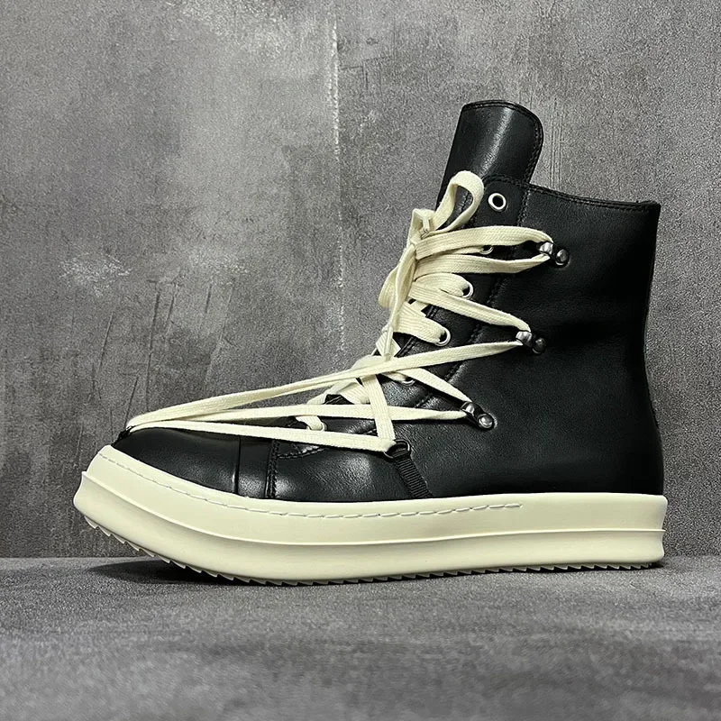 Мужская и женская обувь с высоким берцем повседневные кроссовки на платформе