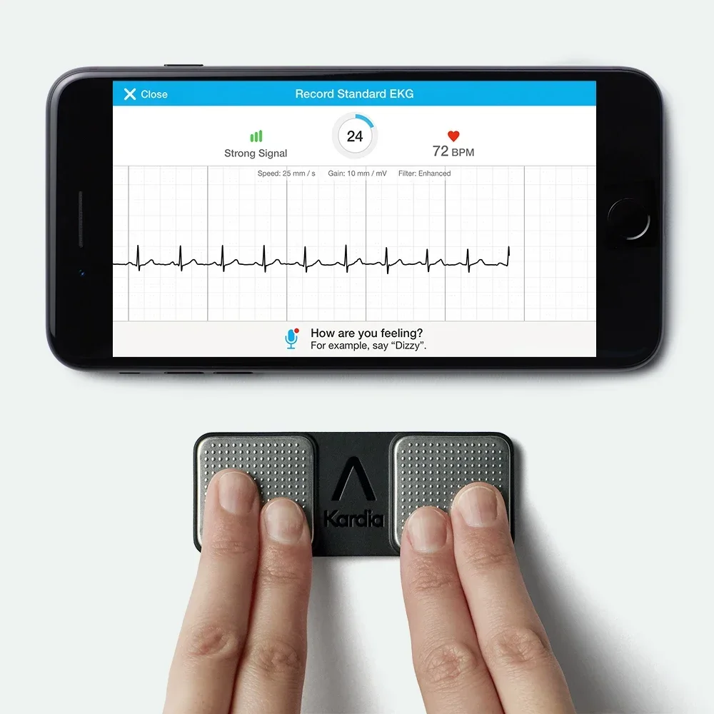 AliveCor Kardia мобильный портативный многофункциональный монитор обнаружения ЭКГ 6