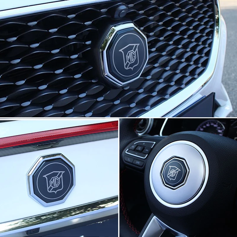 

Stainless Steel Hood Badge Trunk Emblem Steering Wheel Center Logo Decoration Cover Car Stickers For 2017-2019 MG MG6