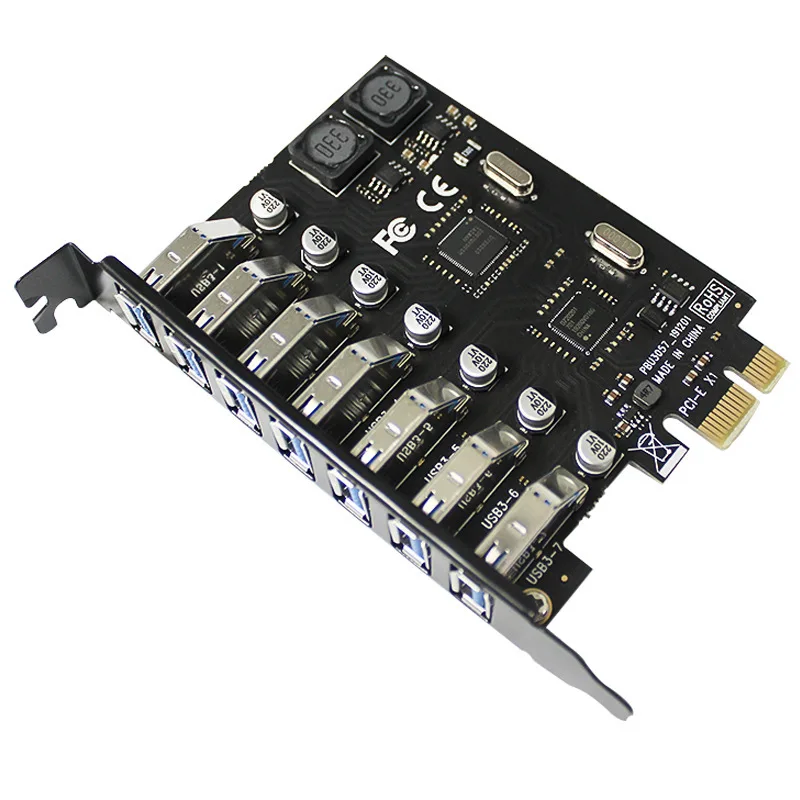 USB 3 0 PCI Express адаптер E на 7 портов расширенный концентратор PCIe контроллер