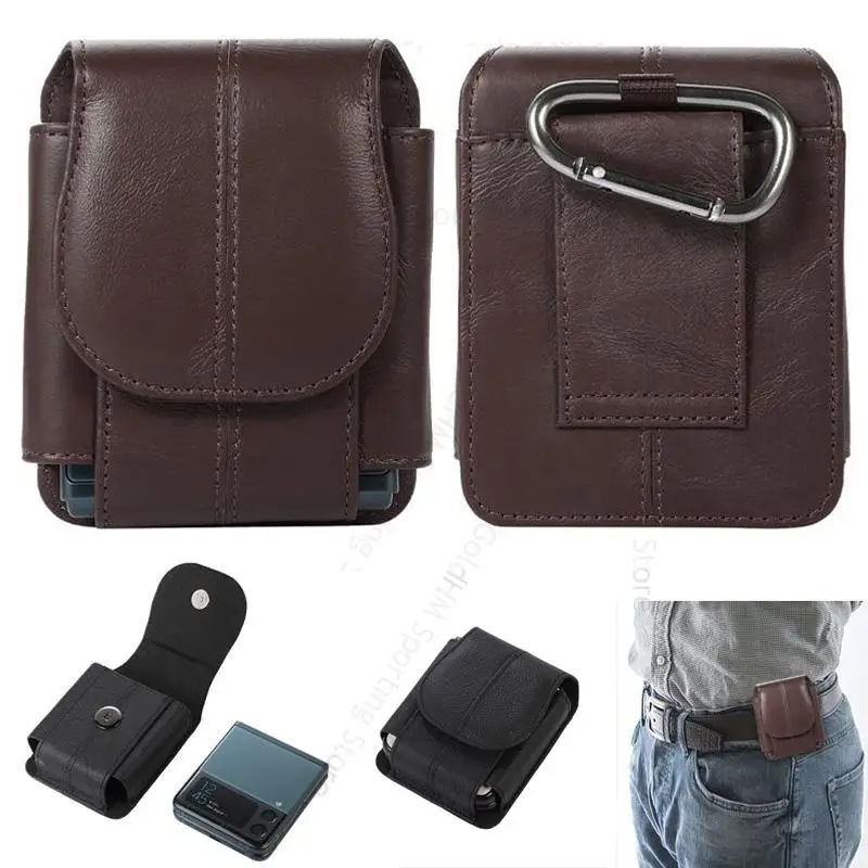 

For Motorola Razr 40 Ultra Magnetic Flip Leather Phone Case For Moto Razr 2023 gen 4 3 2 Belt Clip Holster Pouch Waist Bag Cover