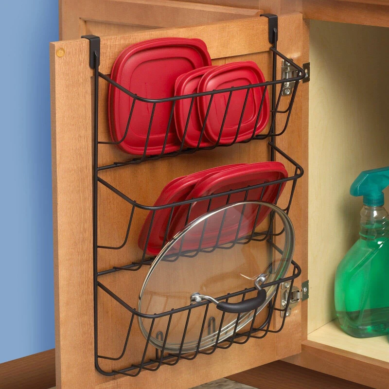 

Over the Cabinet 3 Tier Lid Holder