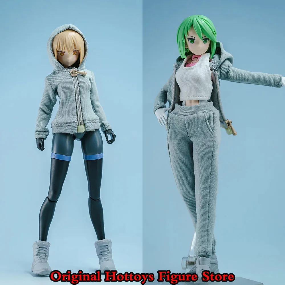 Женская модель в масштабе 1/12 тонкие толстовки с капюшоном повседневные длинные