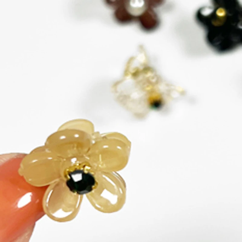 3-6 шт./компл. маленькие крабы для волос девочек акриловые Симпатичные конфетные