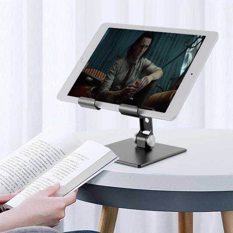 Metal Desk Mobile Phone Holder Stand for IPhone IPad Xiaomi Adjustable Desktop Tablet Holder Universal Table Cell Phone Stand
