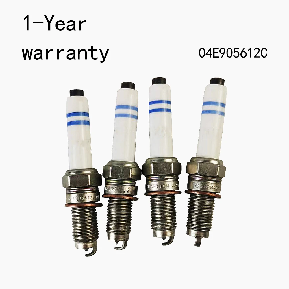 

4Pcs Spark plug For Audi Q2L A3 S3 Q3 Q2 A1 VW Passat Touran Tharu Lavuda Golf Jetta beetle Skoda Octavia Kodiaq Yeti 04E905612C