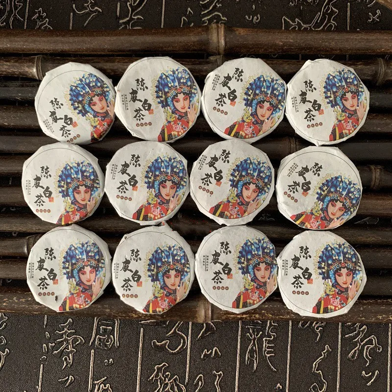 

2022Fujian6AChen Pi Lao Bai Cha Chenpi Старый белый чай Xinhui Tangerine Peel Mellow and Sweet для липидного понижения и красивый чайник