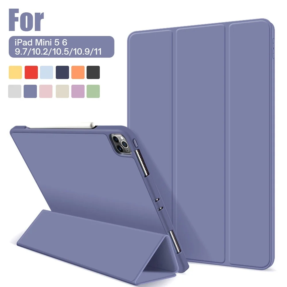 

2021 iPad 10.2 Case For iPad 9th Generation Smart Cover For 2018 iPad 9.7 5/6 th Air 2 10.5 10.9 2020 Pro 11 Mini 5/6 Funda