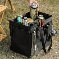 outdoor camping travel tools storage bag folding firewood package handbag picnic tableware barbecue cutlery organizer