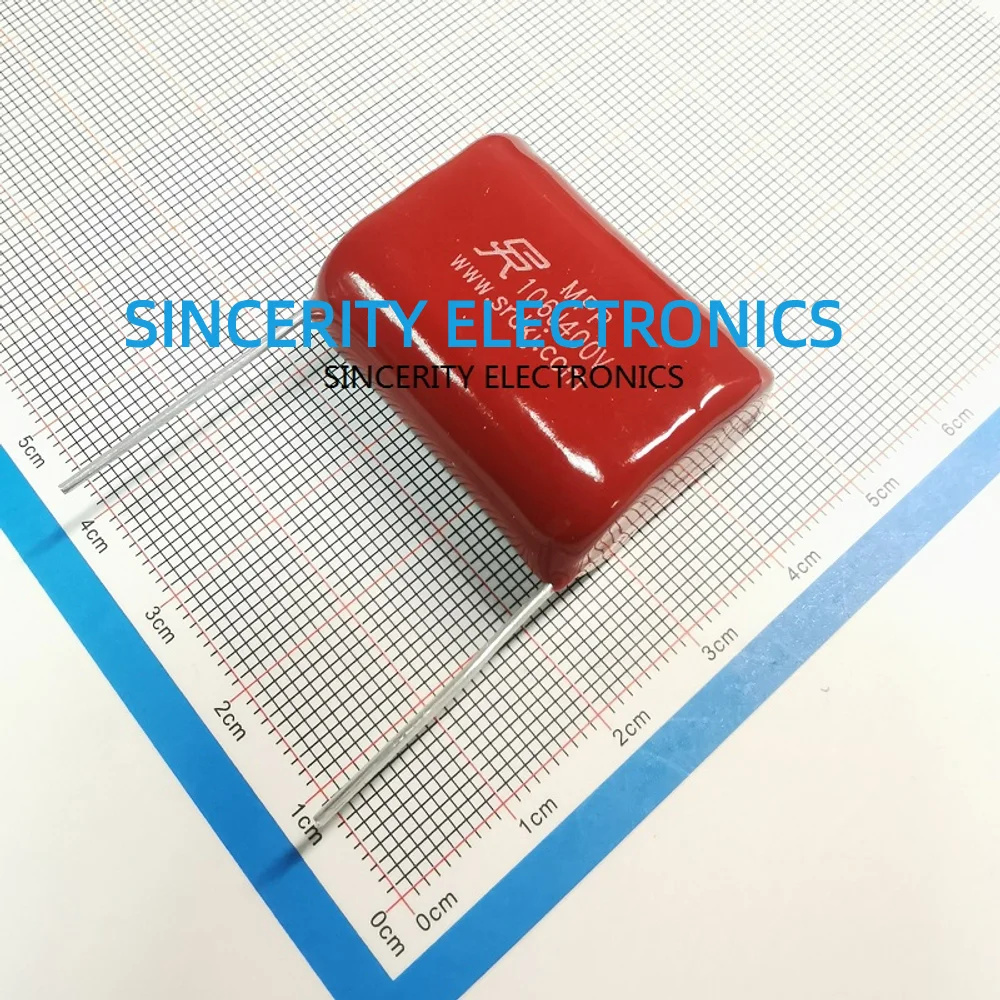 10pcs/Lot CBB21 106J400V 10uF400V Pitch 31.5mm Metallized Polypropylene Film Capacitors Sincerity SRD Brand Manufacturer