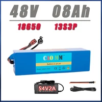 48v 8ah 8000mah lithium ion 13s3p 18650 battery pack for 54 6v e bike electric bicycle scooter with 30a bms 2a charger