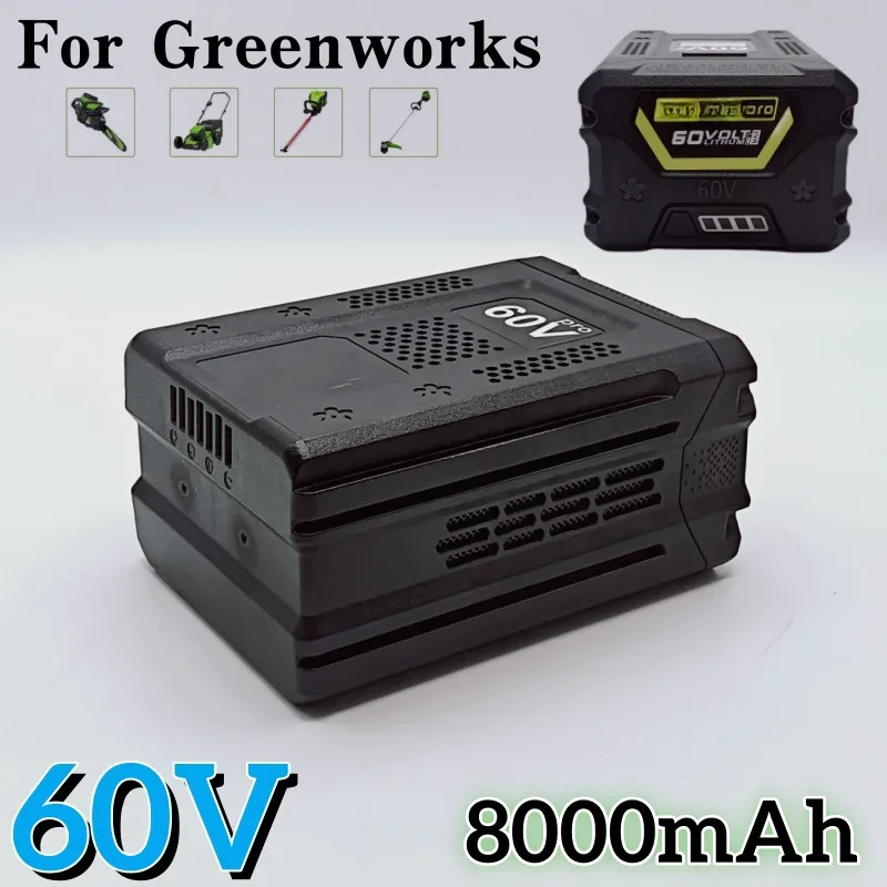 Фото Литий-ионная аккумуляторная батарея 60 В, 8,0 Ач для Greenworks BLF442 CSC404 CSF401/405 82CS27 82CS34 82BH22 82BD250 Аккумулятор для электроинструмента №2