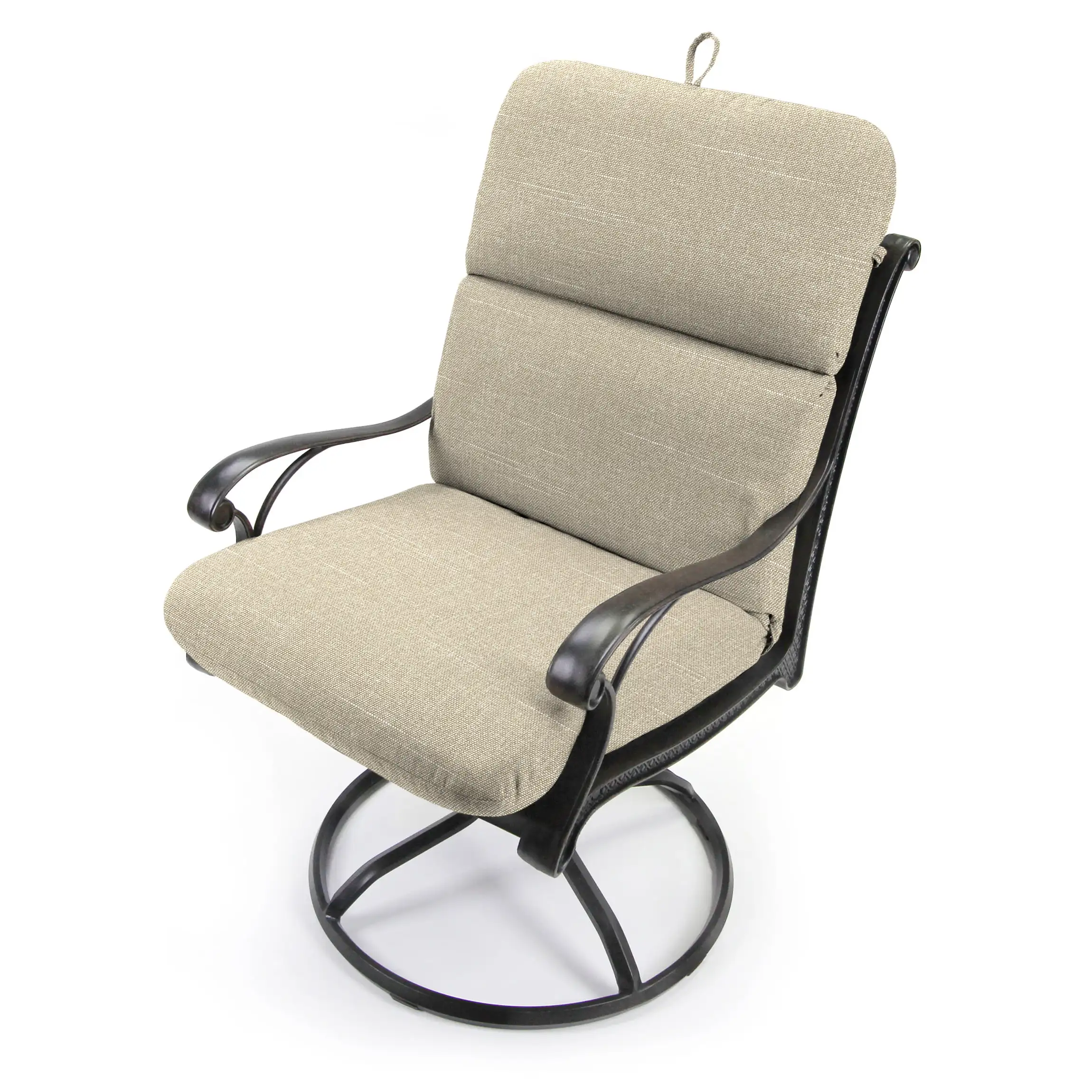 

Jordan Manufacturing 22" x 45" Tory Bisque Knife Edge Outdoor Chair Cushion with Ties and Hanger Loop