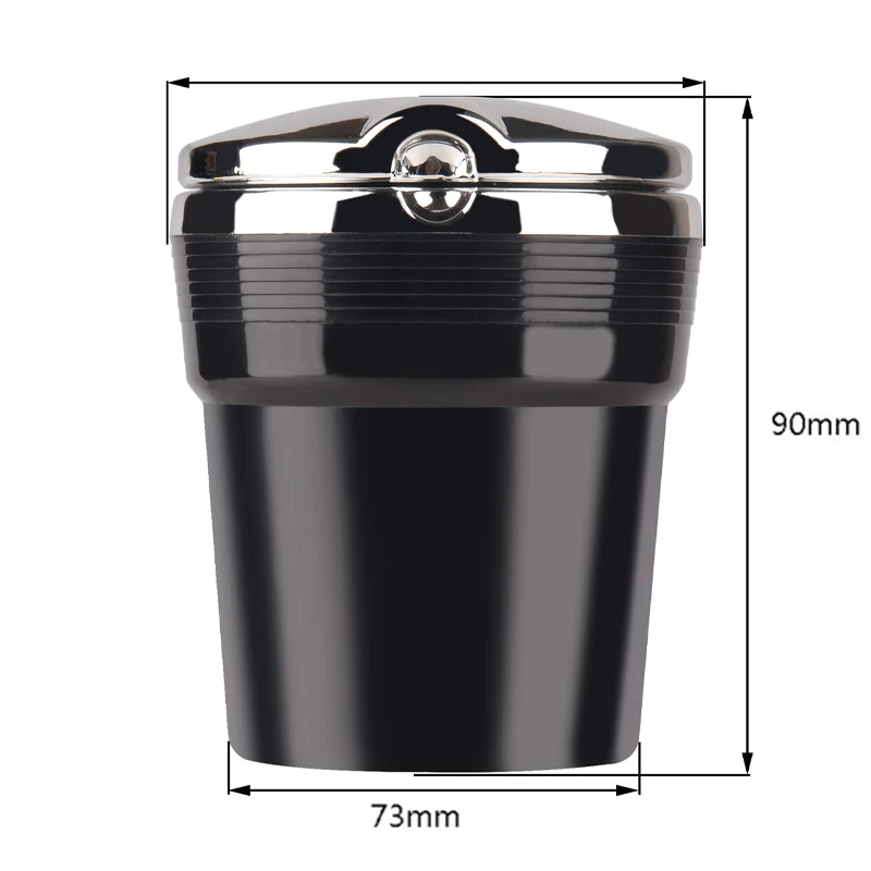 Автомобильная пепельница Автомобильный мусорный бак со светодиодной подсветкой
