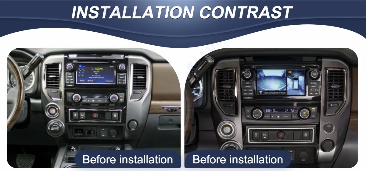 Головное устройство Tesla Style Android 13 для Nissan Titan 2016-2019 GPS-навигация 1920*1080 12 1 дюймов