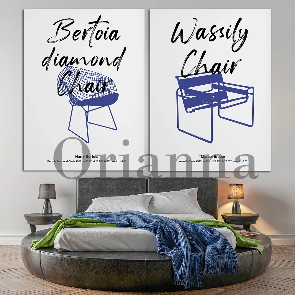 Стул Дизайнерская серия постер стул мебель интерьер Bauhaus настенная