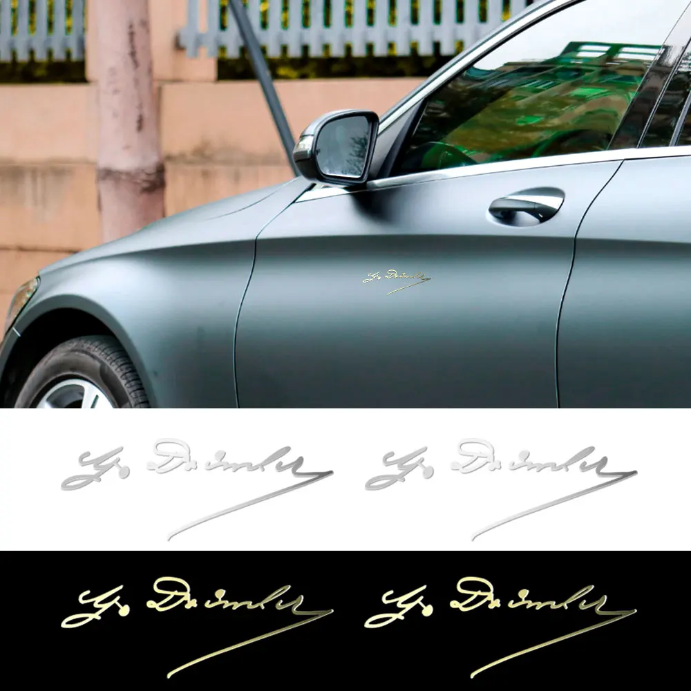 

Car 3D Nickel Metal Logo Sticker Windshield Side Window Decal Decoration For Mercedes Benz W124 Glk Ml GLA GLC ML GLB GLK GLE