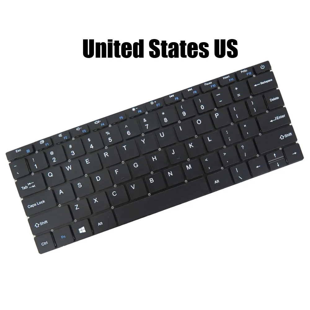 Клавиатура для ноутбука GEO GEOBOOK 1E, США, черная, новая (art.: 3920da038abff) - 3920da038abff