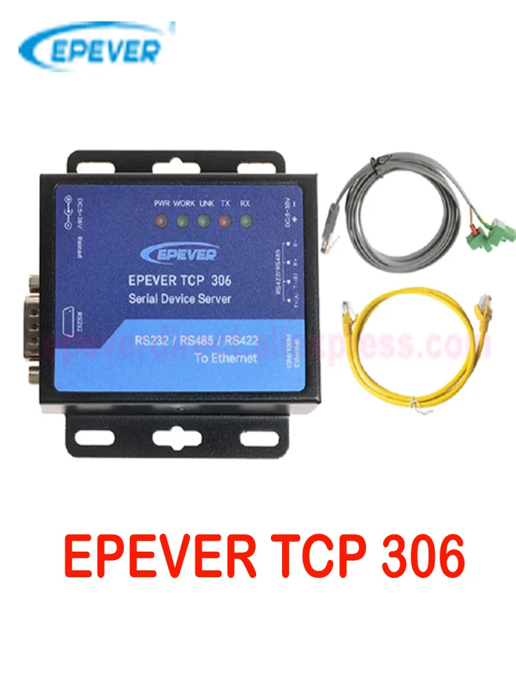 EPEVER TCP 306 Серийный порт, сетевой сервер Ethernet, преобразователь модуля, последовательный порт для регулятора солнечного контроллера