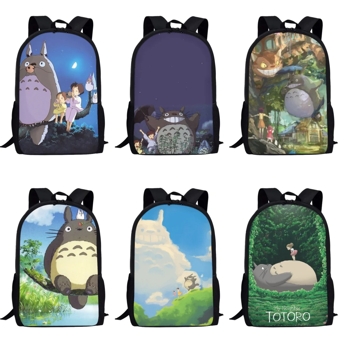 My Neighbor Totoro Cartoon Children School Bags Orthopedic Backpack Kids School Boys Girls Student Book Bag Mochila Infantil