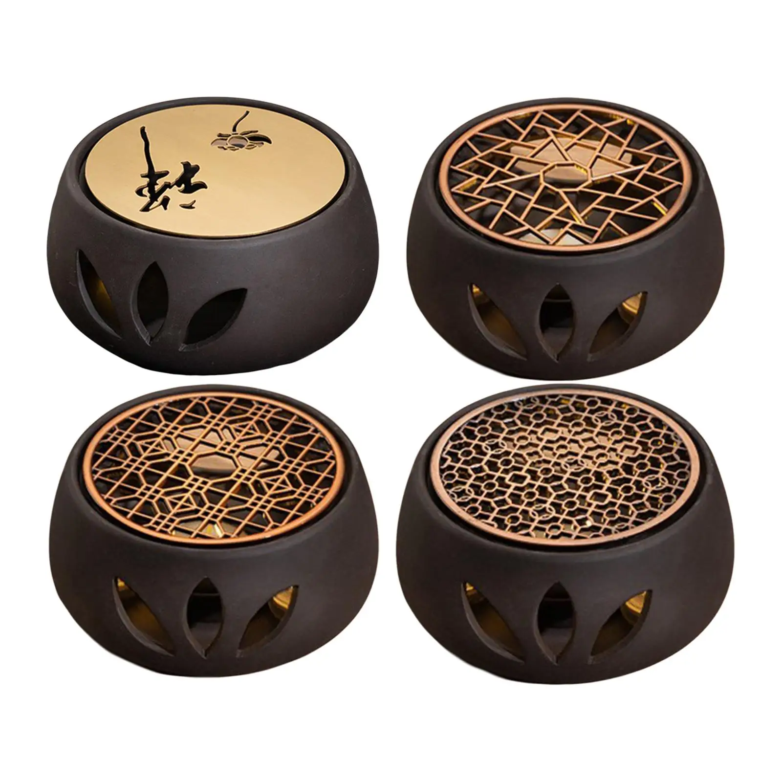 

Tea Trivet Ceramic Teapot Warmer Base Tea Warmer for Glass, Ceramic Teapots and Metal Teapot, Included Candle Holder