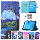 С цветочным узором для девочек, чехол для Samsung Galaxy Tab A7 оболочки SM-T505 T500 PU ТПУ карты принципиально для планшета Samsung Galaxy Tab A7 10 4 противоударный