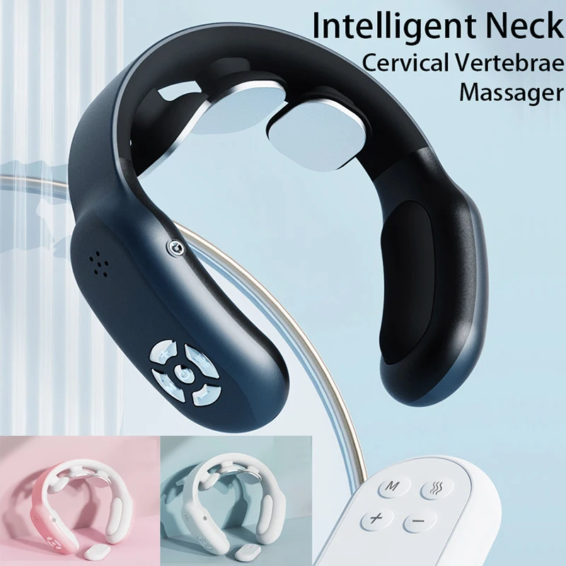 

Smart Neck Massager With Hot Compress Portable Neck Cervical Spine Physiotherapy Back Shoulder Arm Waist Pain Relief Relaxation
