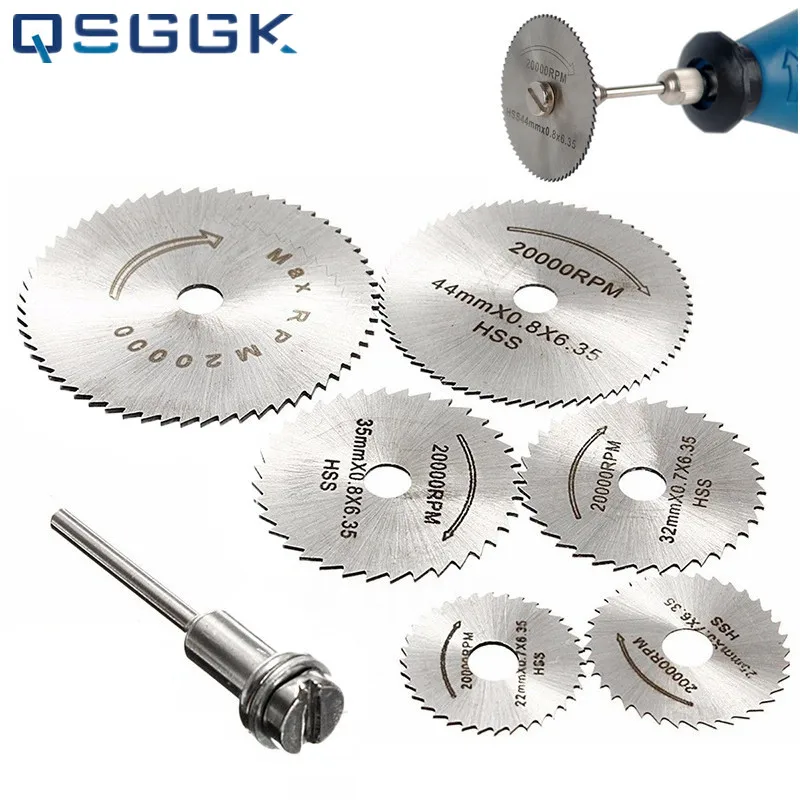 7 шт. 6 шт./компл. мини-пильный диск из быстрорежущей стали инструменты для