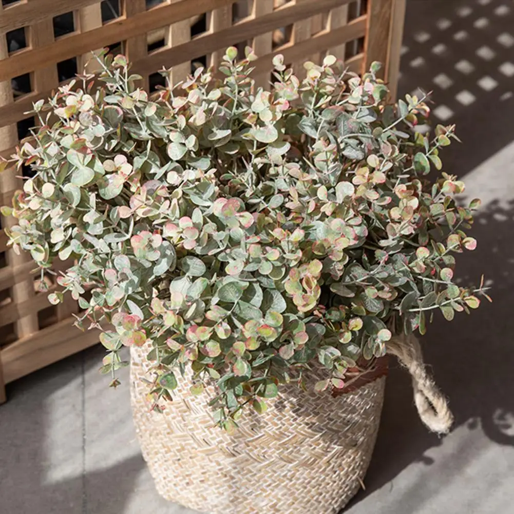 

Искусственный эвкалипт, привлекательные пластиковые композиции из искусственных листьев, Свадебный букет невесты, подарок для дома