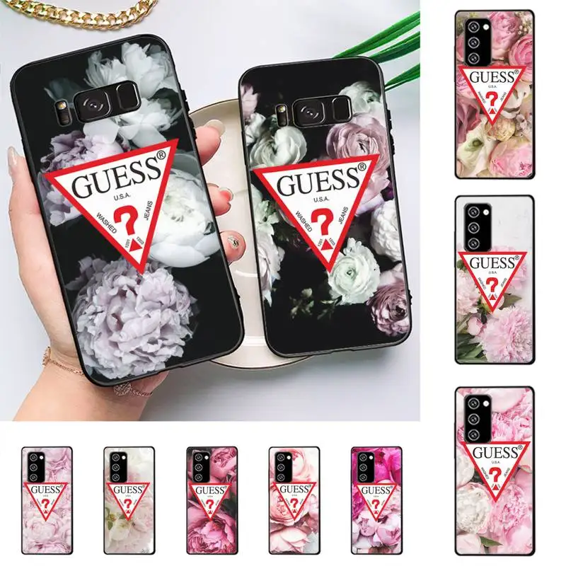 

Peonies Beautiful GUESS Flower Phone Case For Samsung Galaxy Note10Pro Note20ultra note20 note10lite M30S