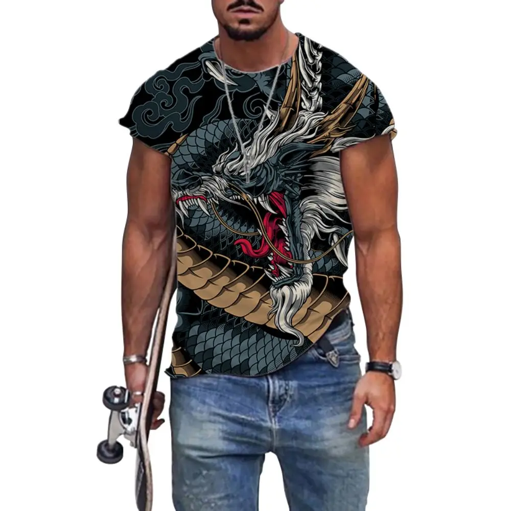 

Clothes Men Oversized 6XL Anime Goku Dragon Ball Z Hip Hop Men's Clothing Couple Tops Tshirt High Street Essentials 3D Print