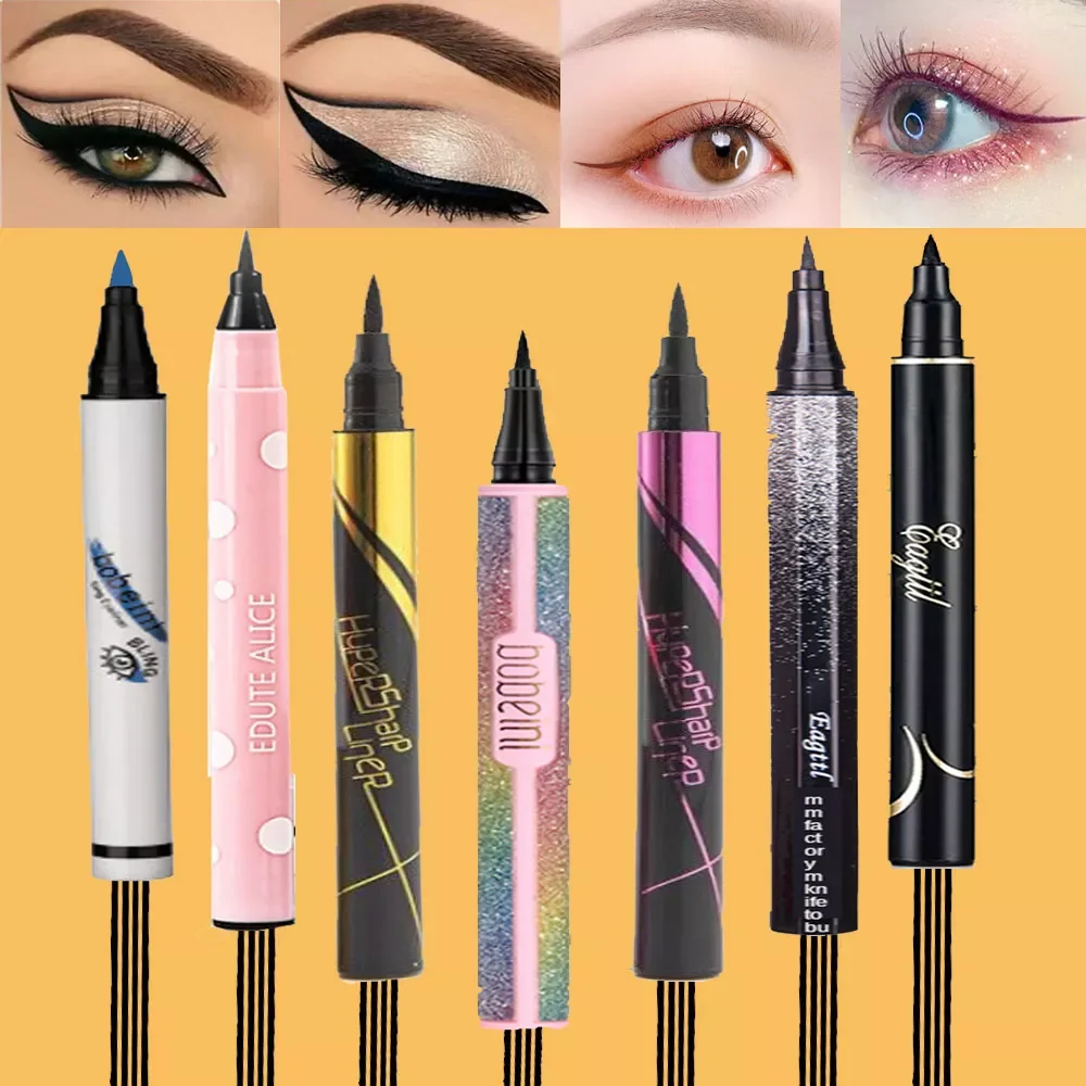 Dry Liquid Eyeliner Pencil Waterproof Eye liner Lash Glue Long Lasting for Sexy Eyes Cosmetic Tools Makeup Multi-style