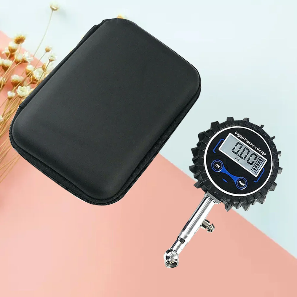 

1Pc High Precision Digital Car Tire Air Pressure Inflator Gauge LCD Display Vehicle Tester Inflation Monitoring (Black)