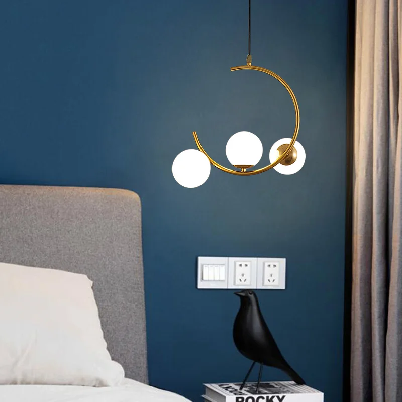 Купи Creative Led Chandelier Pendant Lights For Bedroom Living Room Dining room Decor Hanging Lamp AC 110V 220V Fixtures за 852 рублей в магазине AliExpress