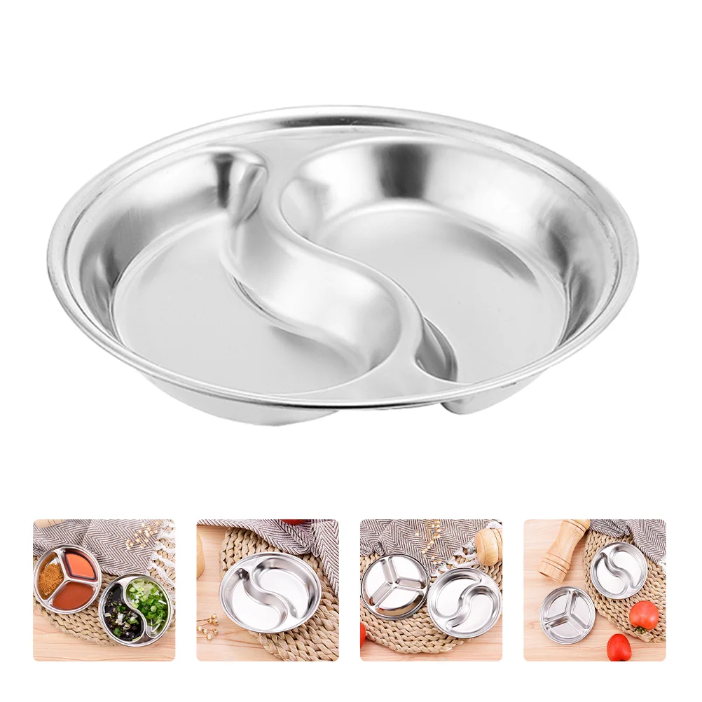 

Dish Serving Tray Seasoning Bowl Snack Appetizer Divided Box Candynut Containers New Plates Steel Stainless Sauce Year