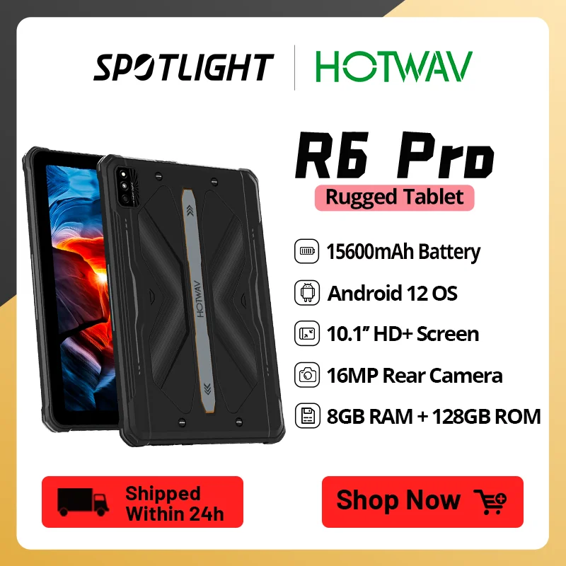 Планшет HOTWAV R6 Pro 15600 мАч Android 12 10 1 дюйма HD + 8 128 ГБ ядер 16 МП две SIM-карты - купить по