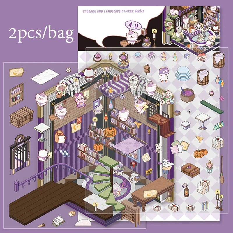 

Mr. Paper 3D пейзажные наклейки