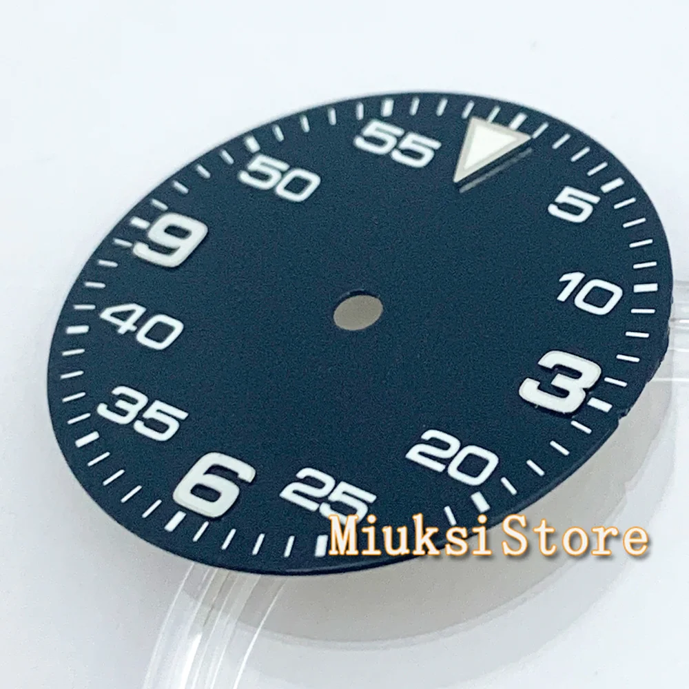 Черный циферблат часов 29 2 мм подходит для NH35 NH36 Miyato 8215 8205 821A Mingzhu/DG2813 3804 аксессуары