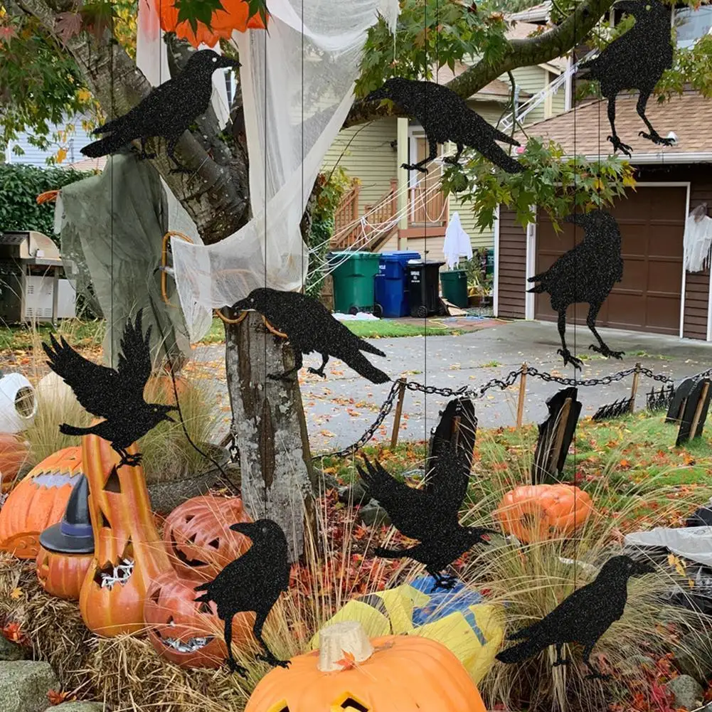 

24/48 шт. украшение на Хэллоуин 3D черная ПВХ летучая мышь реквизит на Хэллоуин «сделай сам» страшный декор для бара вечеринки Хэллоуин наклейка для вечеринки декор комнаты R6A7