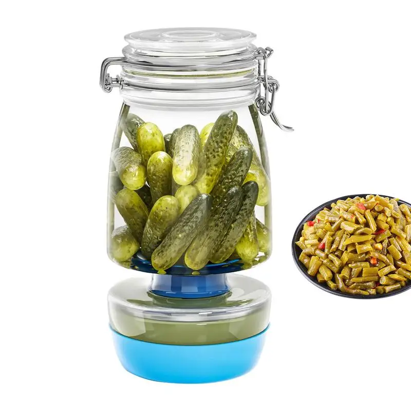 

Pickle Separator Pickle Jar Upgraded Pickle Jar WithFlip Lid With Strainer Food Container With Lid Pickle Juice Separator Jar