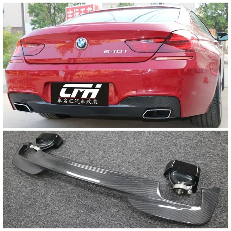 Для BMW 6 серии 640i 650i 2011 2012 2013 2014 багажник из настоящего углеродного волокна задний