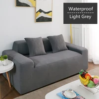 waterproof sofa covers for living room universal thick fleece couch cover elastic all inclusive sectional slipcover solid color