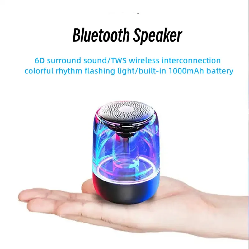 

Mini Speakers Portable bluetooth Colorful Lighting Home Soundbar 6D Surround Heavy Bass Outdoor Wireless TWS Stereo Sound Box