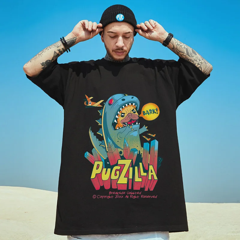 

Mens Hip Hop Tshirt Anime Cartoon 3D Printed Oversize T-shirts Funny Tees Tops Fight Clothing Casual O-Neck Loose Half Sleeve